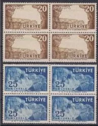 1958 PAMUKKALE TURİSTİK PROPAGANDA 4’LÜ MNH
