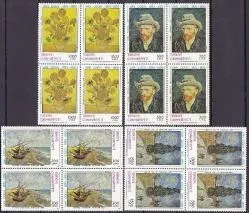 1990 VAN GOGH’UN ÖLÜMÜNÜN 100.YILI 4’LÜ MNH