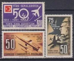 1961 TÜRK HAVA KUVVETLERİNİN 50.YILI MNH