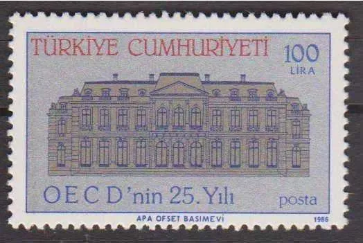 1986 OECD’NİN 25.YILI MNH