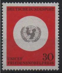 ALMANYA 1966 Unicef Logosu - Nobel Barış Ödülü