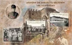 2019 ATATÜRK’ÜN ANKARA’YA GELİŞİ DÖRT DEĞERLİ BLOK MNH