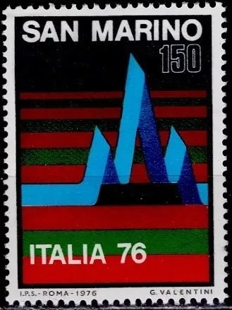 San Marino 1976 Uluslararası Filateli Sergisi ITALIA `76, Milano