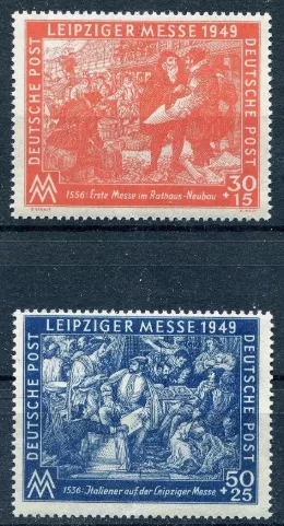 ALMANYA 1949 SOVYET İŞGAL BÖLGESİ LEIPZIG FUARI  MNH
