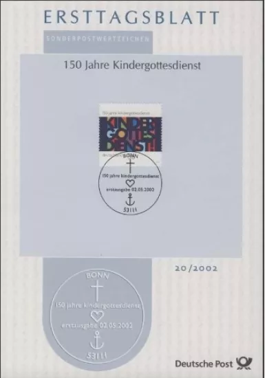 Almanya ETB 20/2002 – 150 Jahre Kindergottesdienst / Çocuk Kilisesi