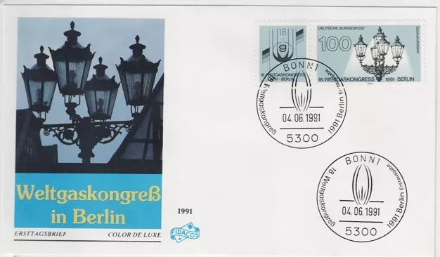 Almanya 1991 Dünya Gaz Kongresi, Berlin FDC
