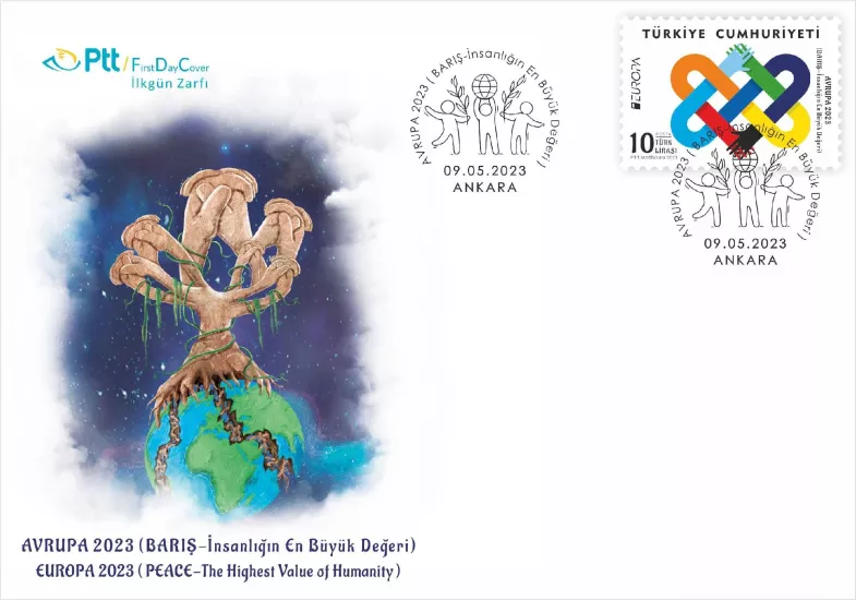 2023 AVRUPA 2023 (BARIŞ-İNSANLIĞIN EN BÜYÜK DEĞERİ) FDC