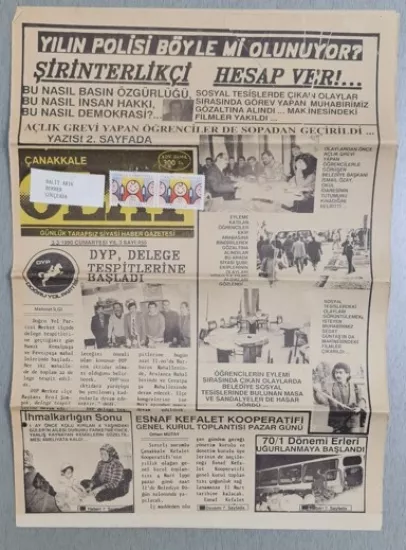 1970’lerden 2000’lere Koleksiyonluk Eski Gazeteler Satışta