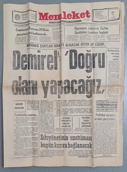 1970’lerden 2000’lere Koleksiyonluk Eski Gazeteler Satışta