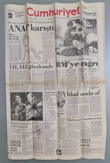1970’lerden 2000’lere Koleksiyonluk Eski Gazeteler Satışta