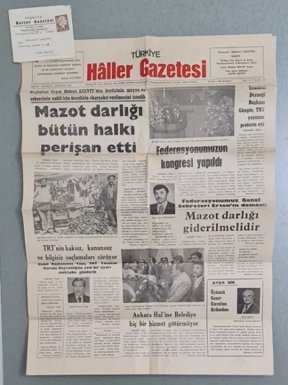 1970’lerden 2000’lere Koleksiyonluk Eski Gazeteler Satışta