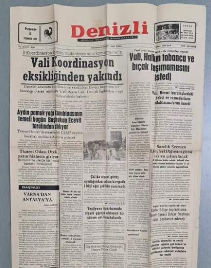 1970’lerden 2000’lere Koleksiyonluk Eski Gazeteler Satışta
