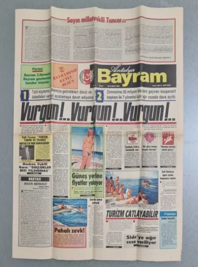 1970’lerden 2000’lere Koleksiyonluk Eski Gazeteler Satışta