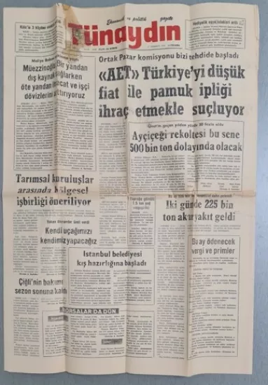 1970’lerden 2000’lere Koleksiyonluk Eski Gazeteler Satışta