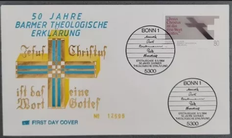 Almanya 1984, 50 yıl Barmer Teoloji Bildirgesi FDC, Bonn