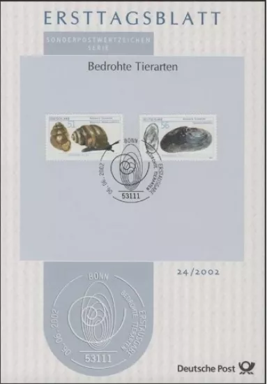 Almanya ETB 24/2002 – Bedrohte Tierarten / Nesli Tehlike Altındaki Hayvan Türleri