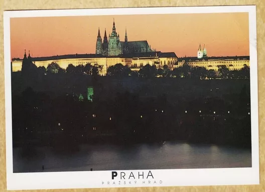 Prag Kalesi (Gün Batımı) Kartpostal
