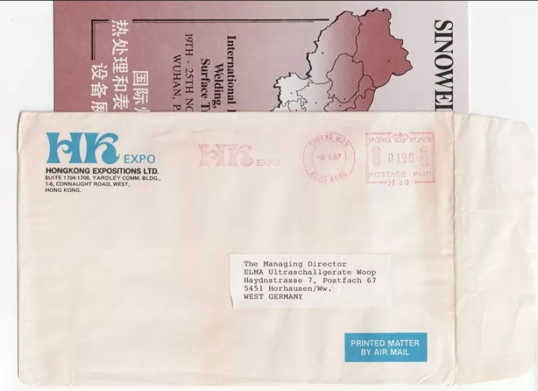 SINOMELDING ’87 Wuhan: 1987 Çin Uluslararası Endüstri Fuarı Broşürü
