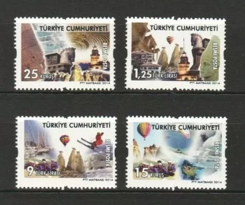 2014 RESMİ POSTA PULLARI KÜLTÜR VARLIKLARIMIZ MNH