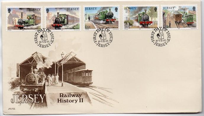 Jersey 1985 DEMİRYOLU TARİHİ II, FDC