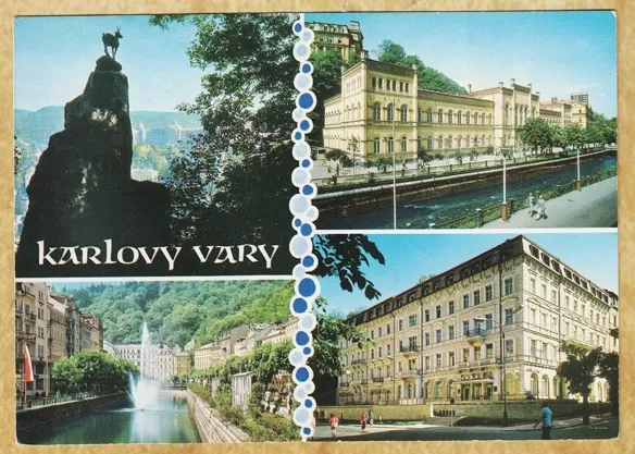 Karlovy Vary Kolajı Kartpostal
