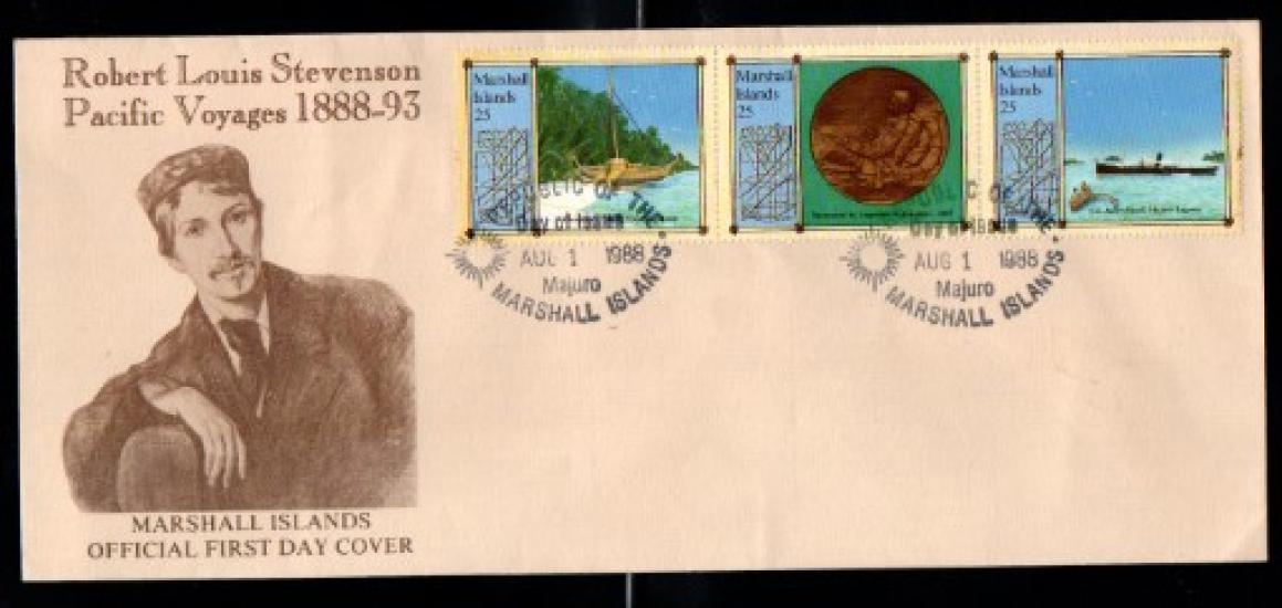 Marshall Adaları 1988 Pasifik Yolculukları Stevenson, FDC