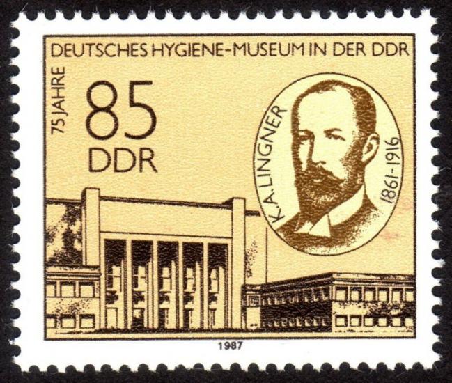 ALMANYA DDR 1987 Alman Hijyen Müzesi’nin 75. Yıldönümü