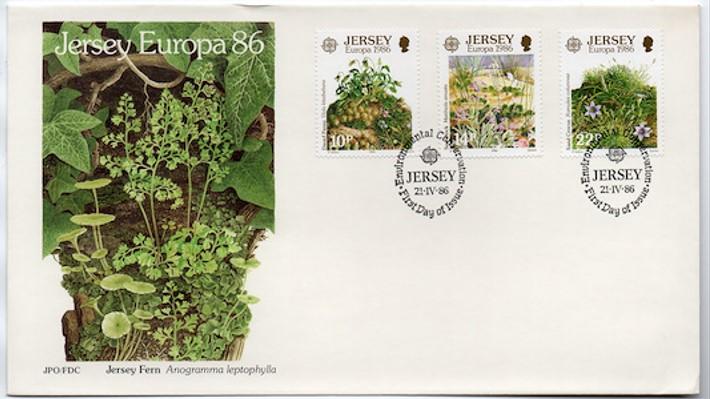 Jersey 1986 Europa Cept, Çevre Koruma Doğa FDC