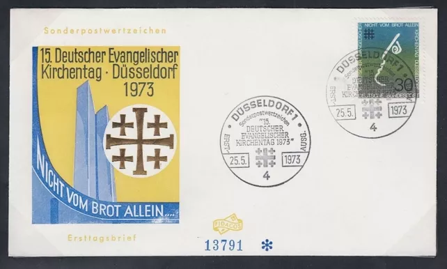 Almanya 1973 Alman Protestan Kilisesi Meclisi, Düsseldorf FDC