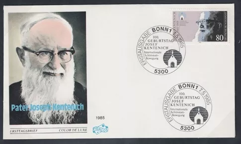 Almanya 1985 Josef Kentenich’in 100. doğum günü FDC