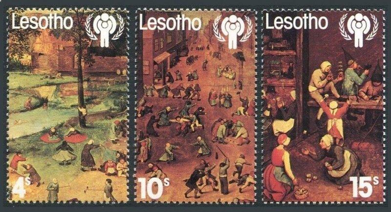 LESOTHO 1979 Ressam Pieter Bruegell, Uluslararası Çocuk Yılı