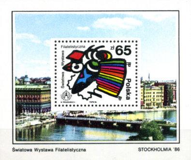 POLONYA 1986 Stockholmia Uluslararası Filateli Sergisi, Stockholm, İsveç