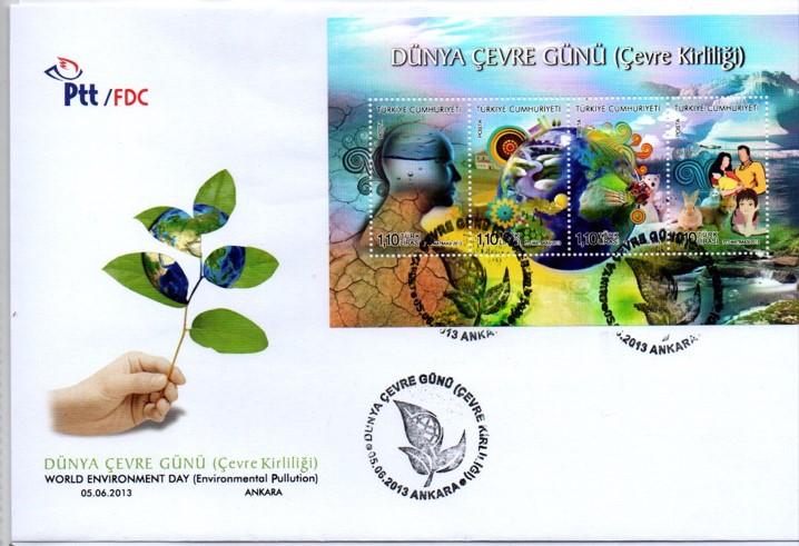 2013 DÜNYA ÇEVRE GÜNÜ ÇEVRE KİRLİLİĞİ FDC
