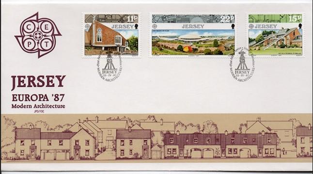 Jersey 1987 Europa Cept, Modern Tarım FDC