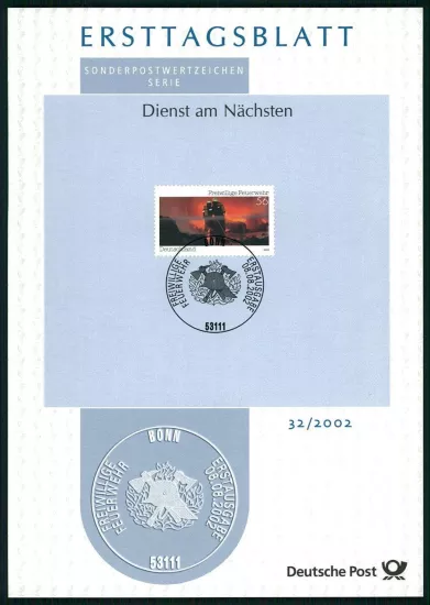 ALMANYA ERSTTAGSBLATT ETB 2002/32 İTFAİYE EKİBİ