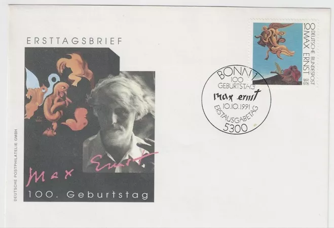 Almanya 1991 Max Ernst’in 100. doğum günü fdc