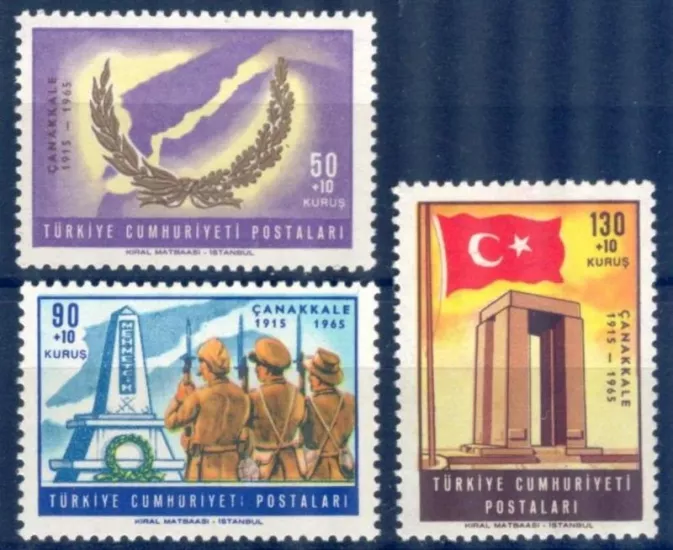 1965 ÇANAKKALE ZAFERİNİN 50.YILI MNH