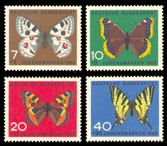 ALMANYA 1962 KELEBEKLER