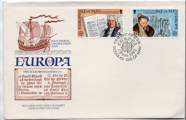 Man Adası 1982 Europa Cept, Tarihi Olaylar FDC