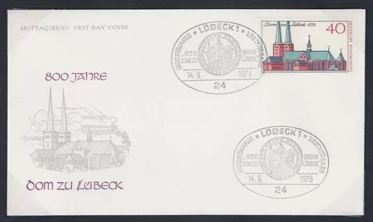 Almanya 1973 Turizm: Şehir merkezleri,  FDC