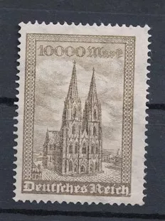 Almanya Reich 1923 Köln Katedrali Damgasız