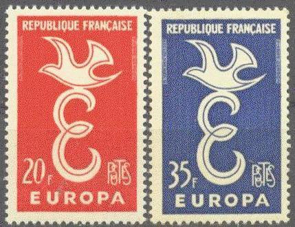 1958 FRANSA EUROPA CEPT
