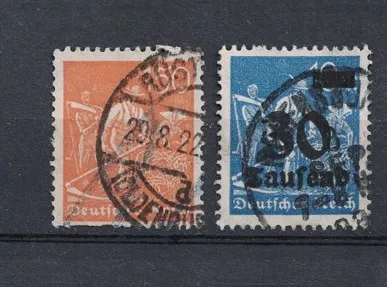 1922–1923 Alman İşçi Tasvirli Damgalı Pul – Hiper Enflasyon Dönemi