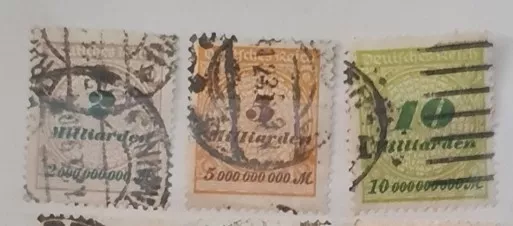 Deutsches Reich hiper enflasyon pulları – 2, 5 ve 10 Milliarden Mark