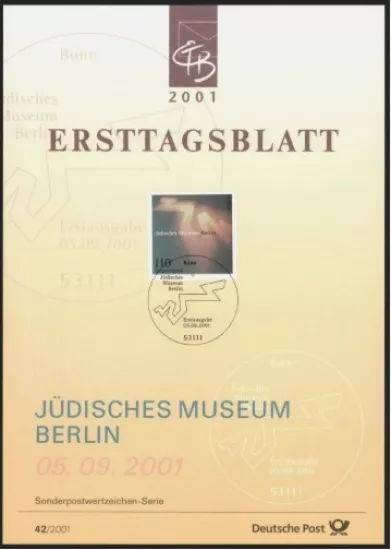 Almanya ETB 42/2001 – Jüdisches Museum Berlin