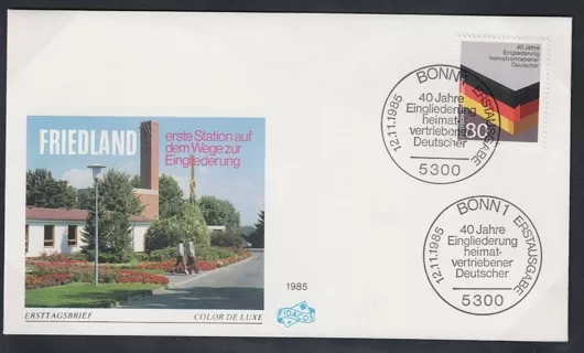Almanya 1985 Almanya’dan Sürgün Edilenlerin Entegrasyonunun 40 Yılı FDC
