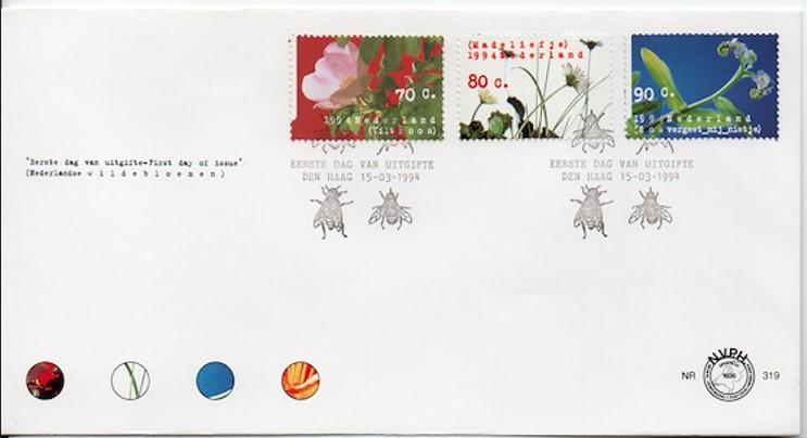 Hollanda 1994 Çiçekler, Doğa FDC