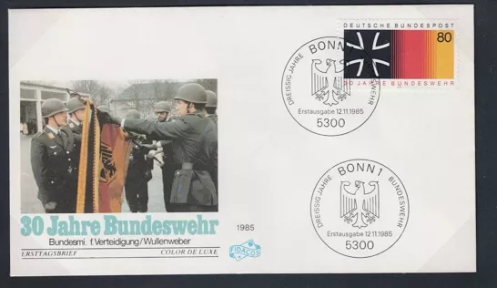 Almanya 1985 Demokrasinin temel ilkeleri: Bundeswehr’in 30 yılı FDC