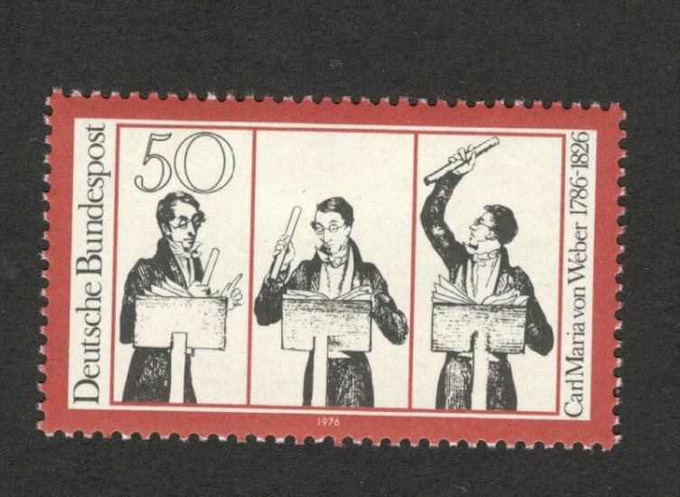 ALMANYA 1976 CARL MARIA 150.ÖLÜM YILDÖNÜMÜ 