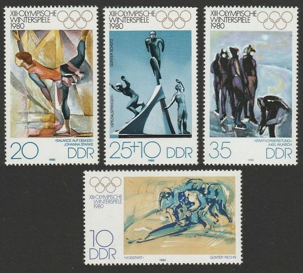ALMANYA DDR 1980 Kış Olimpiyat Oyunları - Lake Placid, New York